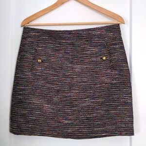 Loft multi tweed mini skirt